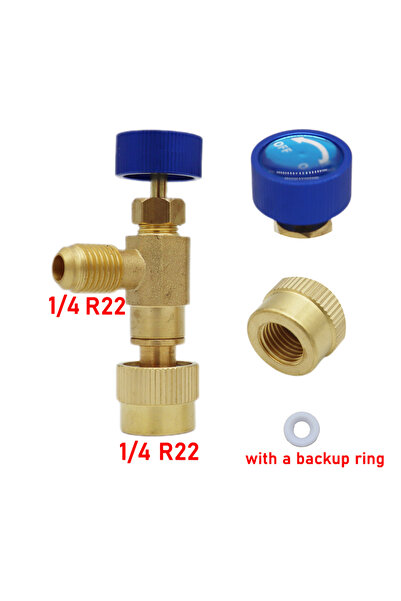 Choice8 style 7 R22 R410 Refrigerant Charging Valve Air Conditioning Refriger...