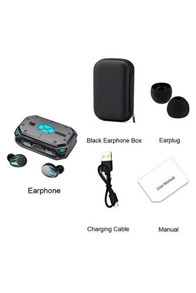 Choice7 سماعات أذن بلوتوث لاسلكية F M41، سماعات أذن ستيريو ذكية تعمل باللمس م...