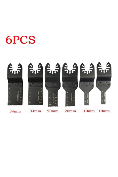 Choice1 6pcs 1/6pcs Multi-Function Oscillating Blade Bi-metal Precision Saw B...