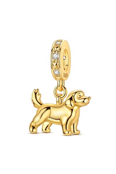 Choice48 KJC1979 Original 925 Sterling Silver Gold Series DIY Charms Beads In...