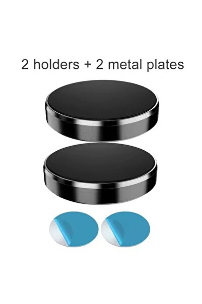 Choice6 حامل هاتف للسيارة مغناطيسي أسود قطعتين، حامل هاتف عالمي للسيارة لأجهز...