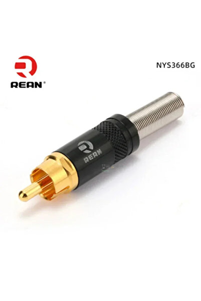 Choice NYS366BG Black 1Pcs/Lot REAN RCA Audio AV Video Plug Gold-plated Large...