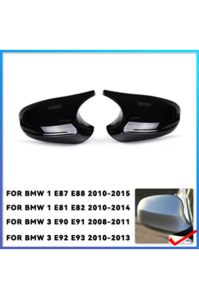 Choice3 ABS Black 2xMirror Cover E90 Car Side Door Rearview Side Mirror Cover...