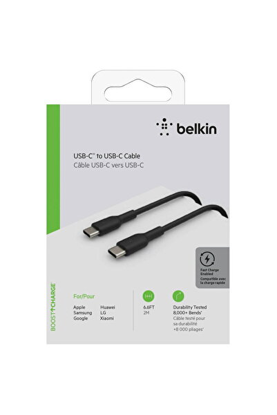 Belkin Cablu USB-C/USB-C 2m PVC, negru