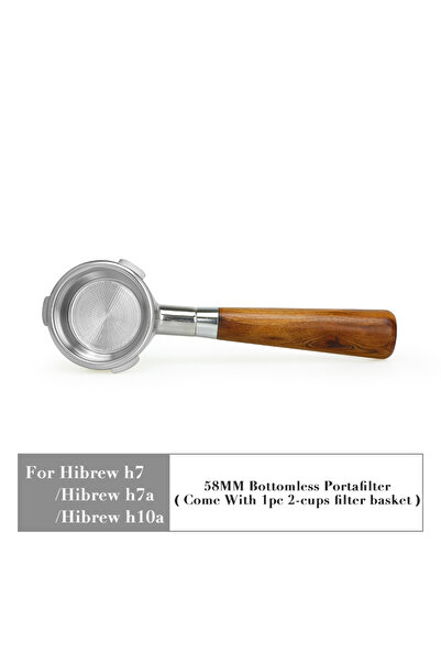 Choice7 Red Wood Z Hibrew h10a Espresso Bottomless Portafilter 58mm For Hibre...