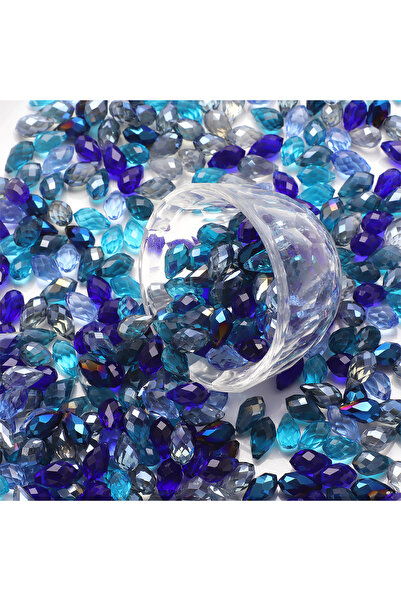 Choice4 8x13mm 30pcs Blue 30Pcs/Lot Green Crystal Glass Faceted Teardrop Loos...