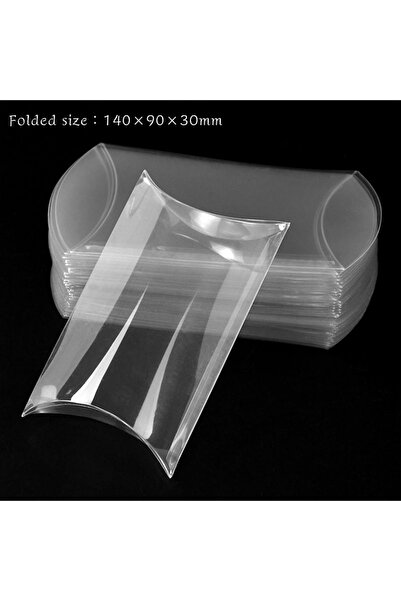 Choice3 10pcs B04 10pcs Pillow Shape Clear PVC Candy Box Transparent Gift Pac...