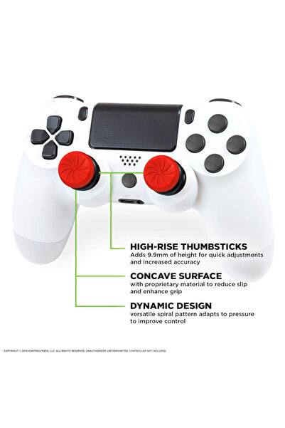 choice2 عصا تحكم عالية الأداء باللون الأحمر لأجهزة PS4 و PS5، متوافقة مع Xbox...