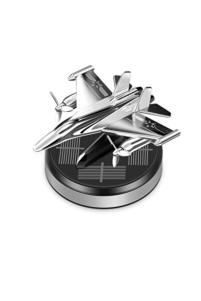 Choice1 زينة سيارة فاخرة دوارة من سبائك الألومنيوم الفضية، على شكل طائرة، هدي...