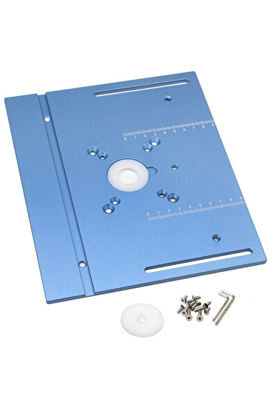 choice2 Aluminum plate Aluminium Router Table Insert Plate Woodworking Trimme...