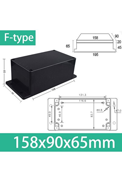 Choice5 158x90x65 with ears ABS Waterproof Box Housing Electronic Safe Case P...
