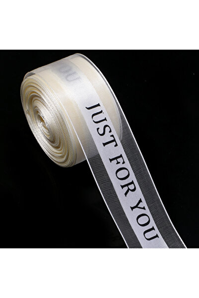 Choice3 2.5cm 10Yards Beige 10Yards/Roll Satin Flower Bouquet Organza Ribbon ...