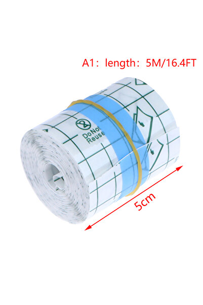 choice2 لفافة واحدة بطول 5 أمتار، ضمادات لاصقة شفافة قابلة للتمدد من البولي ي...
