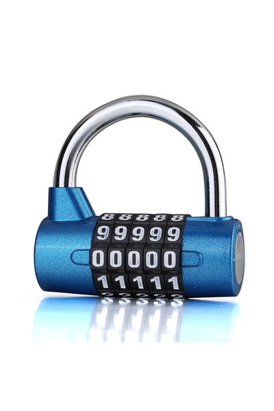 choice2 مفتاح أمان رقمي أزرق بخمسة أرقام، مصنوع من سبائك الزنك، لأبواب غرف ال...