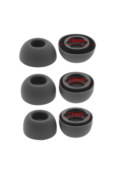 Choice KOQZM Black L 1pairs 1/3 Pairs Anti-Slip Earbuds Earphone Case Memory ...