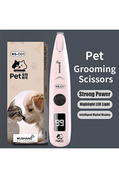Choice1 pink Pet Dog Electric Groomer Trimmer with LED Light Waterproof Pet F...