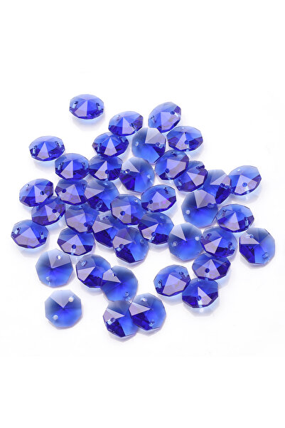 Choice11 14mm deep blue 40Pcs/Lot Austrian Glass Loose Pendant 14mm Octagonal...