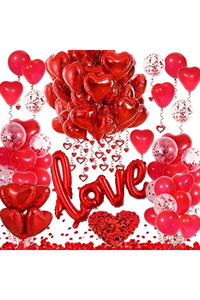 Choice O Other HG9167 Link LOVE Letter Foil Balloon with Heart Ballo and Peta...