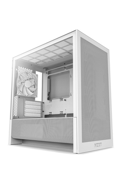 Nzxt H3 Flow Case, Micro Tower, Without Power Supply (White)