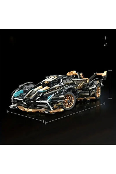 Choice سيارة سباق سوداء ثابتة من طراز 2026، سيارة سوداء V12، ملحقات سوداء وذه...