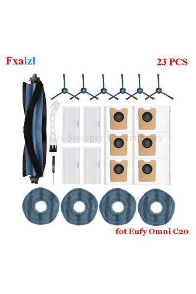 Choice9 23 قطعة لأجزاء مكنسة روبوت يوفي أومني C20: فرشاة رئيسية، فرشاة جانبية...