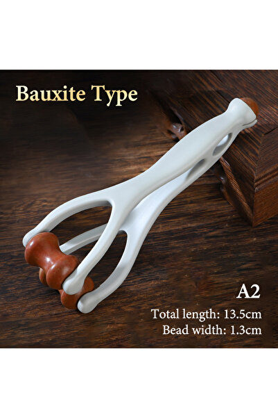 Choice1 A2 ☆Dual-Row Brass Roller Hand Massage Roller Acupoint Meridian Multi...