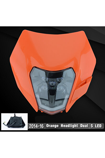 Choice7 لوحة إضاءة أمامية LED برتقالية اللون من باورزون للدراجات النارية، منا...