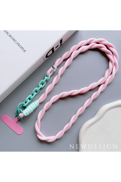 Choice7 حبل تعليق هاتف لطيف من بوليستر /النايلون، قطعة واحدة، قطر مناسب للاست...