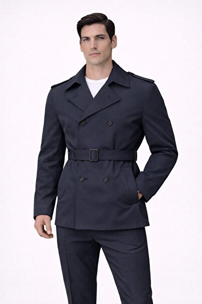 BASEL.CO Water and Windproof Midi Length Belted Trench Coat