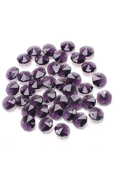 Choice5 14mm violet 40Pcs/Lot Austrian Glass Loose Pendant 14mm Octagonal Bea...