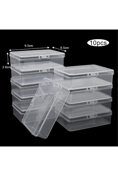 Choice 10 PCS 3/5/10Pcs Transparent Plastic Boxes Playing Cards Container Sto...