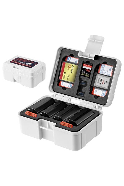 Choice علبة تخزين مقاومة للماء لبطارية الكاميرا المحمولة من FOMITO، باللونين ...