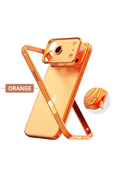 Choice غلاف هاتف حماية للعدسة مع مشبك معدني جديد مضاد للانزلاق لهاتف iPhone 1...