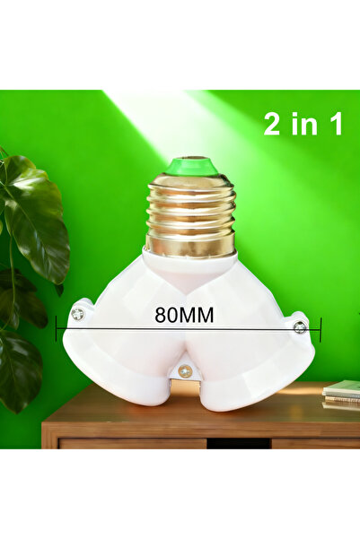 Choice4 2in1-A Various E27 Sket Splitter E27 To E27 LED Bulb Lamp Holder 2in1...