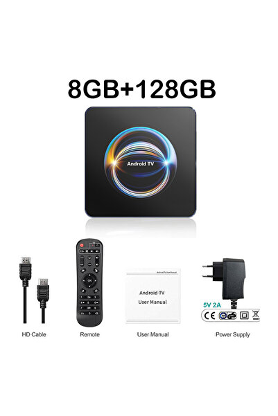 Choice15 جهاز استقبال تلفزيوني X66 يعمل بنظام أندرويد 16 ATV RK3528، مزود بقا...