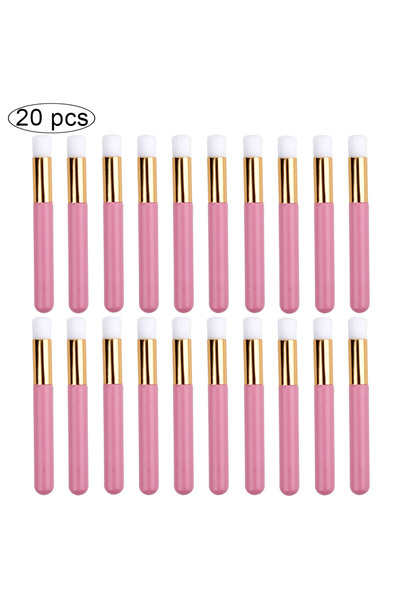 Choice6 C523-Pink 20pcs 5/10/20Pcs Eyelash Cleaning Eyebrow Brush Nose Pore B...