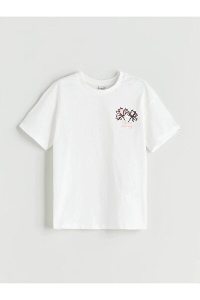 LC Waikiki منتجات فريزن ستور التي لا مثيل لها I تي شيرت بناتي مزين بالزهور وي...