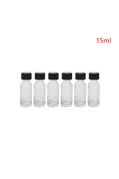 choice2 15ml 6Pcs 15/30/60ml Small Glass Bottles With Lids Glass Containers R...