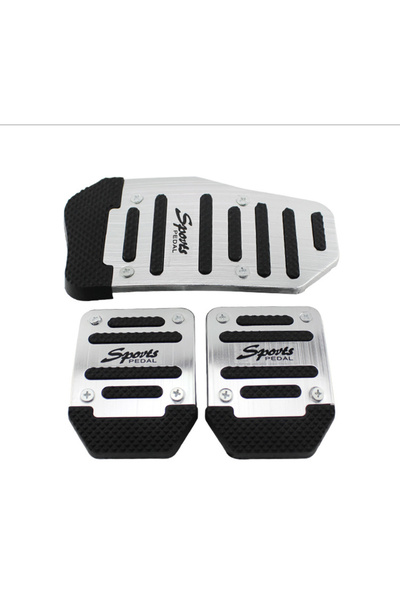 Choice1 Manual Silver Set Universal Car Pedal Cover Aluminum Automatic Transm...
