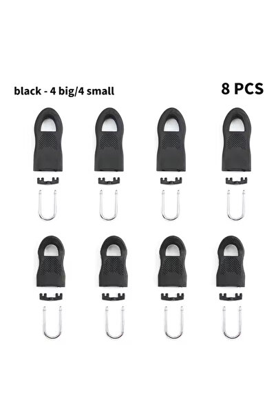 Choice1 8 قطع - أسود - SL، 8 قطع بديلة لسحّاب الملابس، طرف سحّاب مناسب لعلامة...