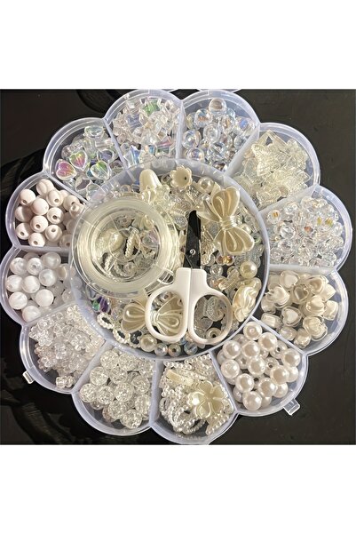 Choice6 MH-13-bai 13 grid 6-26mm purple plum blossom set box, handmade DIY je...