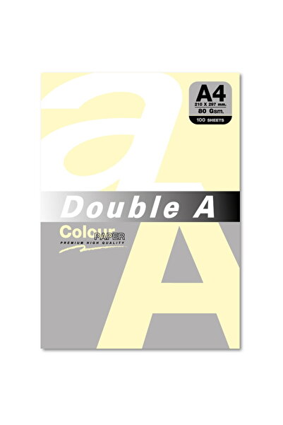 DOUBLE A Color Paper for Copier A4, 80gsm, 100 sheets/top, - pastel cheese