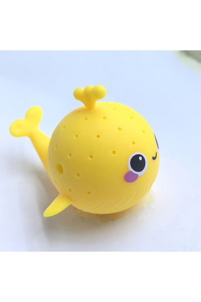 Choice4 ألعاب استحمام صفراء للأطفال، إسفنجة ماصة للماء على شكل حوت، ألعاب ضغط...