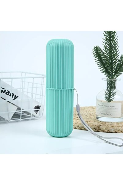 Choice3 فرشاة أسنان محمولة خضراء، حامل معجون أسنان، حافظة فرشاة أسنان، سفر، و...