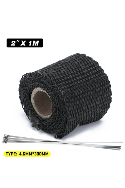 Choice7 لفافة لفّ للحرارة من الألياف الزجاجية السوداء عالية الجودة، متوفرة بأ...