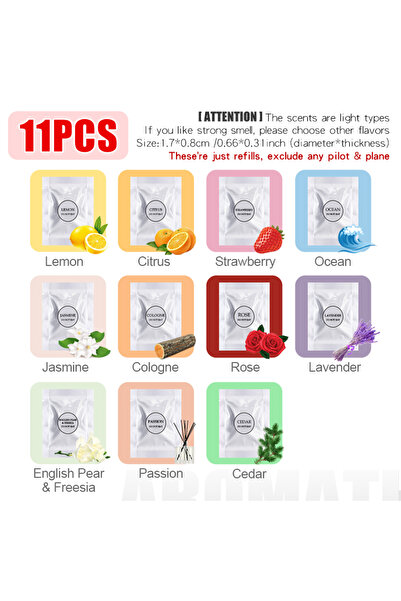 Choice9 Mixed 11PCS Just Refills exclude any plane pilot bear car air freshen...