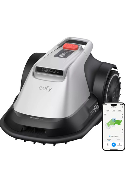 eufy Robot de tuns gazon E15, inaltime taiere 25-76 mm, 150-270mp, Wi-Fi