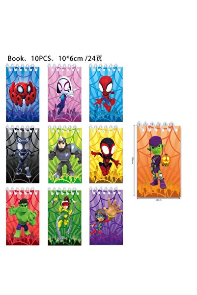 Choice mix-10pcs 10pc Spidey and His Amazing Friends Coil Notebook Spiderman ...