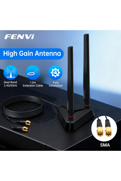 Choice هوائي واي فاي FENVI عالي الكسب، قاعدة ممتدة، نطاق مزدوج 2.4 جيجاهرتز/5...