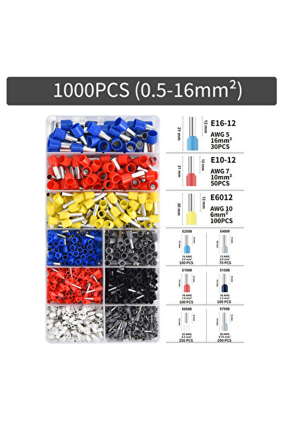 Choice7 1000PCS 300-2000 pcs Durable Wire Connect Insulated Connector Crimp T...
